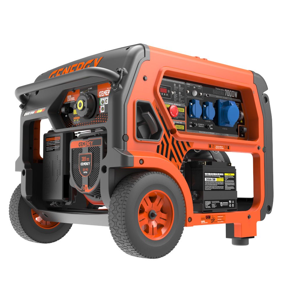 Genergy Baqueira 7000 W – Groupe électrogène essence (démarrage électrique) - MK SELLER EU