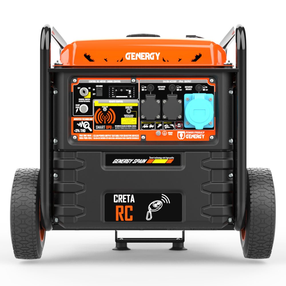 Genergy Creta - RC 7500 W – Groupe électrogène Inverter (démarrage électrique + télécommande) - MK SELLER EU