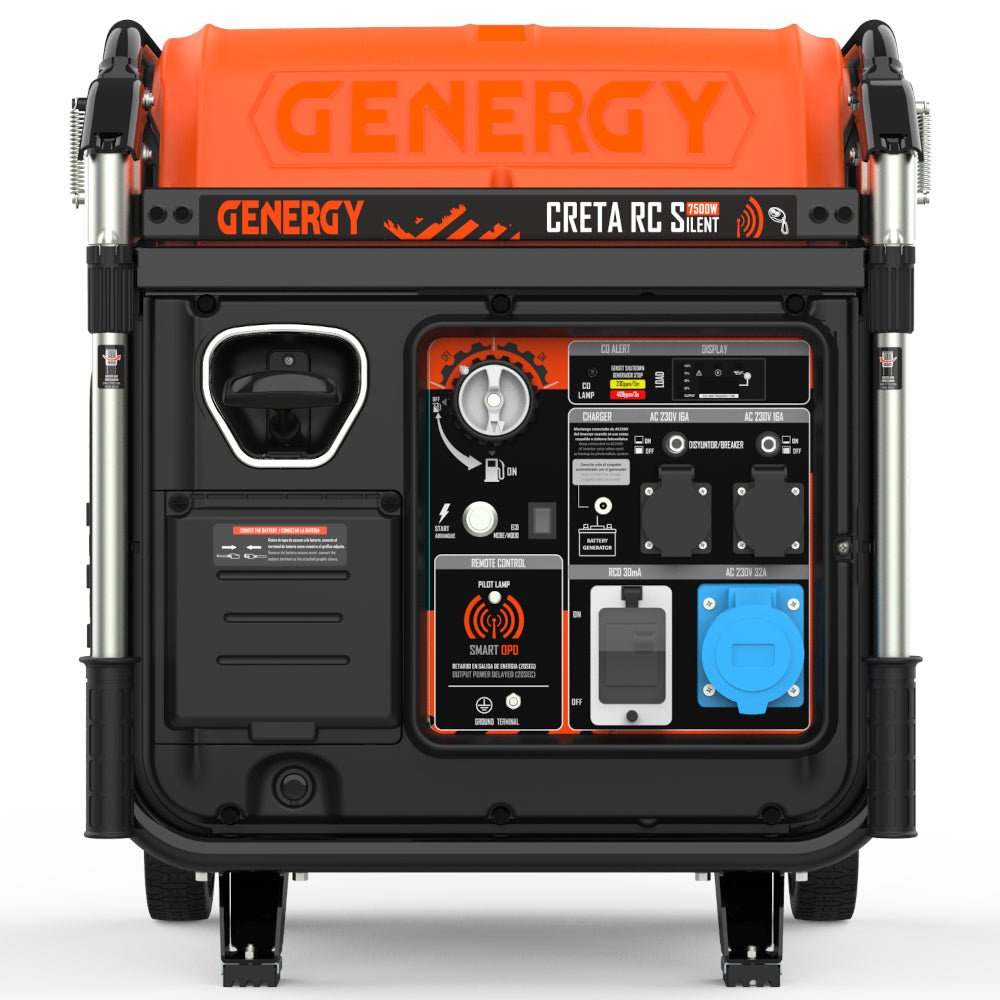 Genergy Creta - RC Silent 7500 W – Groupe électrogène Inverter silencieux - MK SELLER EU