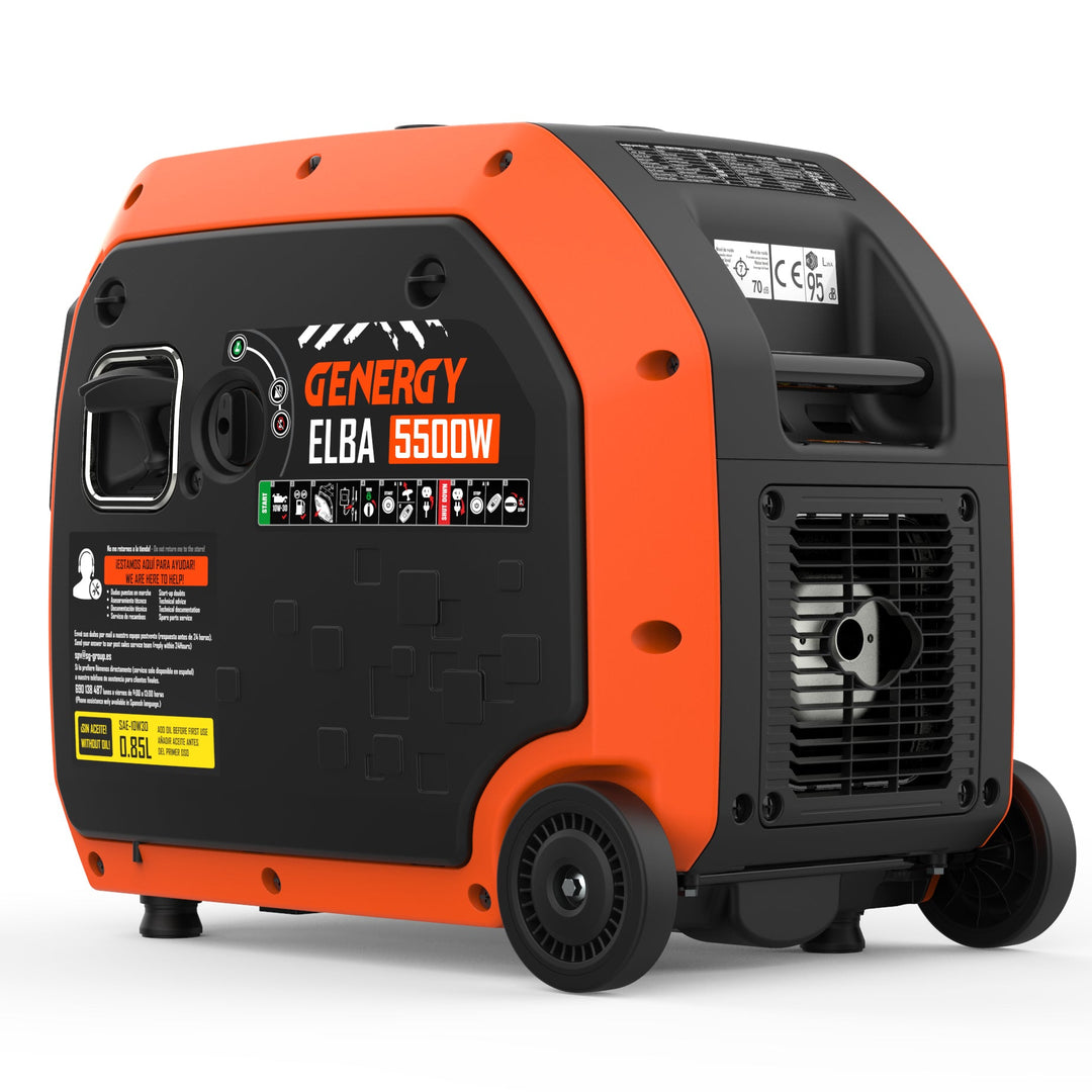 Genergy Elba RC 5500 W – Groupe électrogène Inverter (démarrage électrique + télécommande) - MK SELLER EU