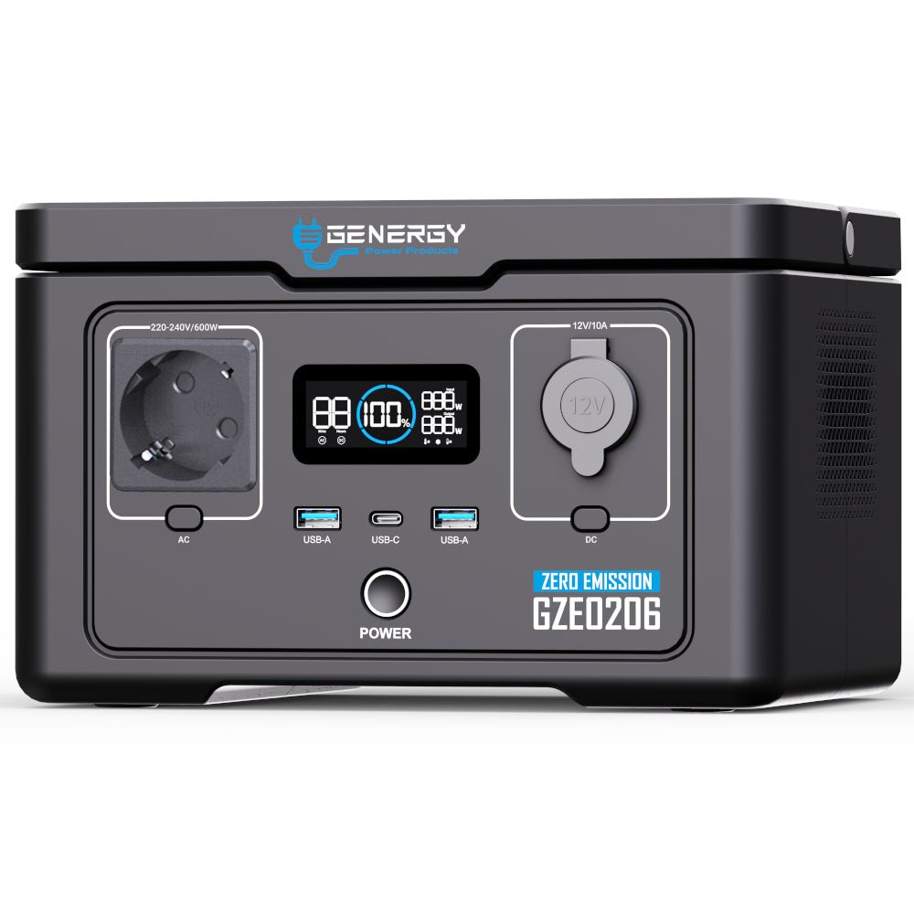 Genergy GZE - 0206 256 Wh / 600 W – Station d'énergie portable - MK SELLER EU