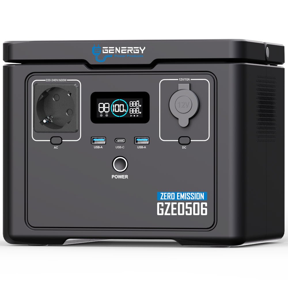 Genergy GZE - 0506 512 Wh / 600 W – Station d'énergie portable - MK SELLER EU