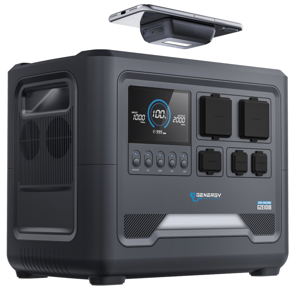 Genergy GZE - 1018 1024 Wh / 1800 W – Station d'énergie portable - MK SELLER EU
