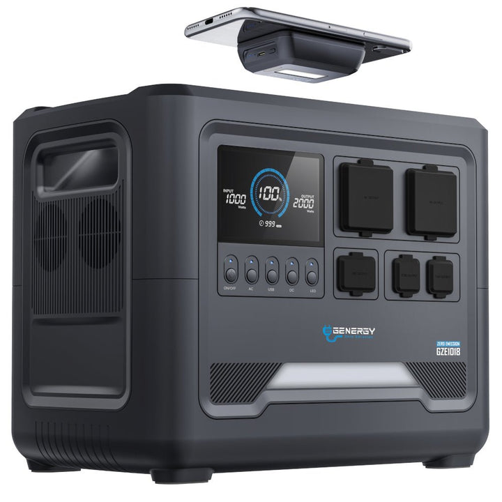Genergy GZE - 1018 1024 Wh / 1800 W – Station d'énergie portable - MK SELLER EU
