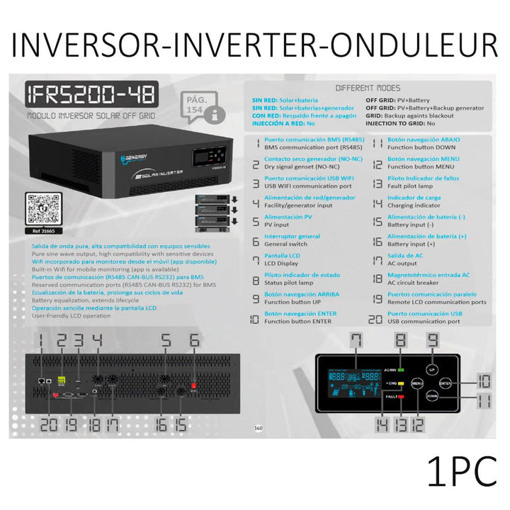 Genergy GZE - 10252 5500 W – Système solaire évolutif - MK SELLER EU