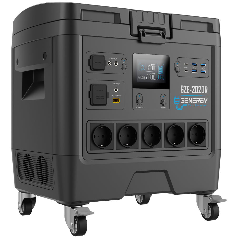 Genergy GZE - 2020R 1953 Wh / 2000 W – Station d'énergie portable - MK SELLER EU