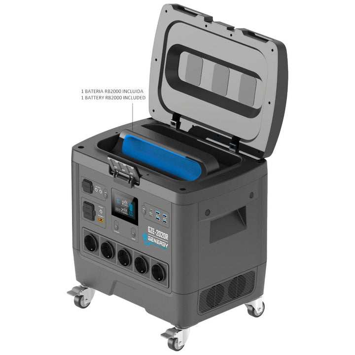 Genergy GZE - 2020R 1953 Wh / 2000 W – Station d'énergie portable - MK SELLER EU
