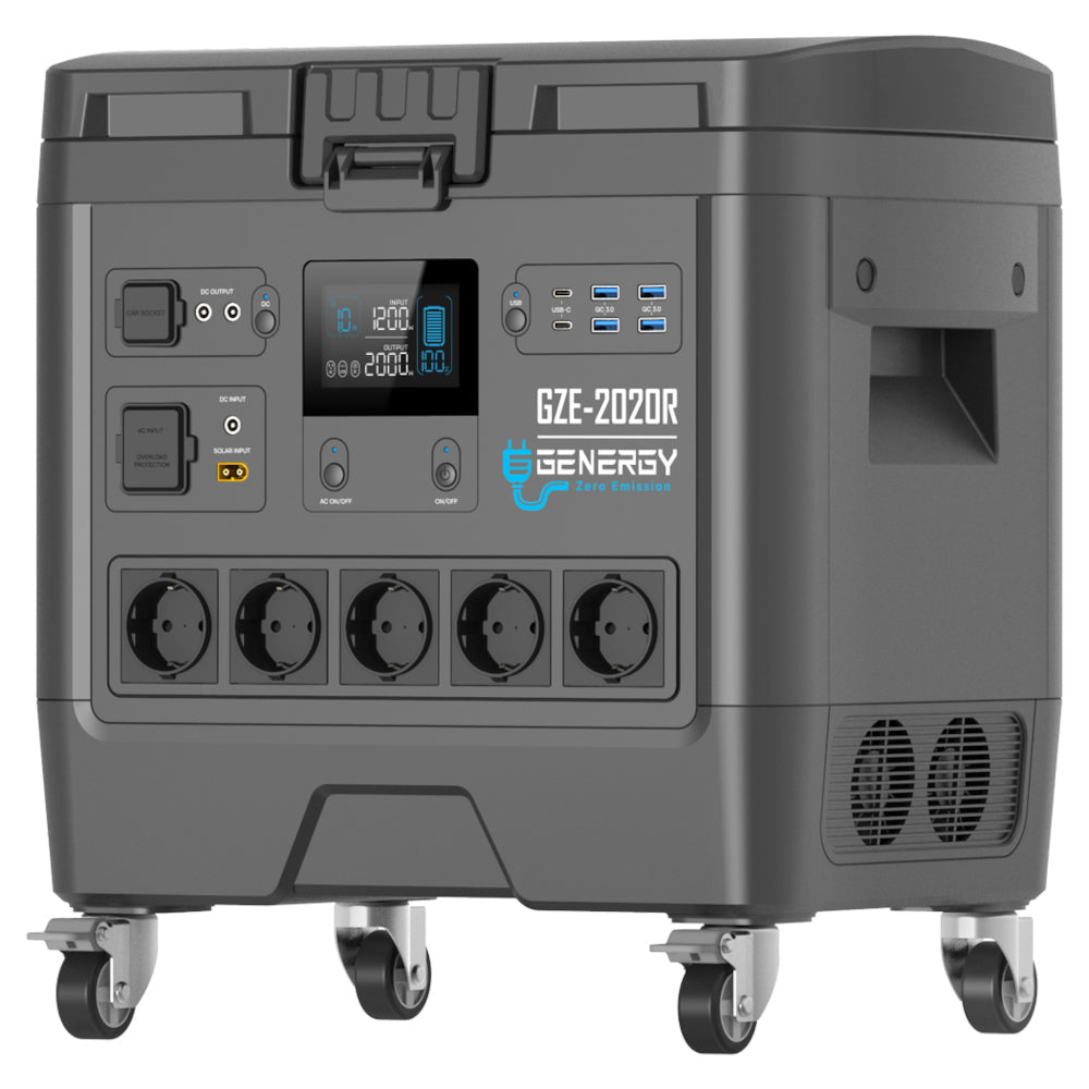 Genergy GZE - 2020R 1953 Wh / 2000 W – Station d'énergie portable - MK SELLER EU