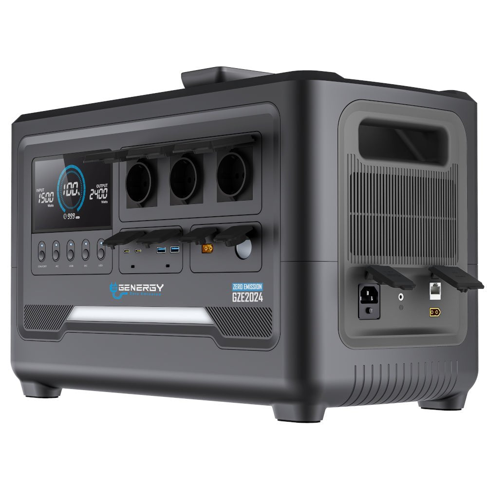 Genergy GZE - 2024 2048 Wh / 2400 W – Station d'énergie portable - MK SELLER EU