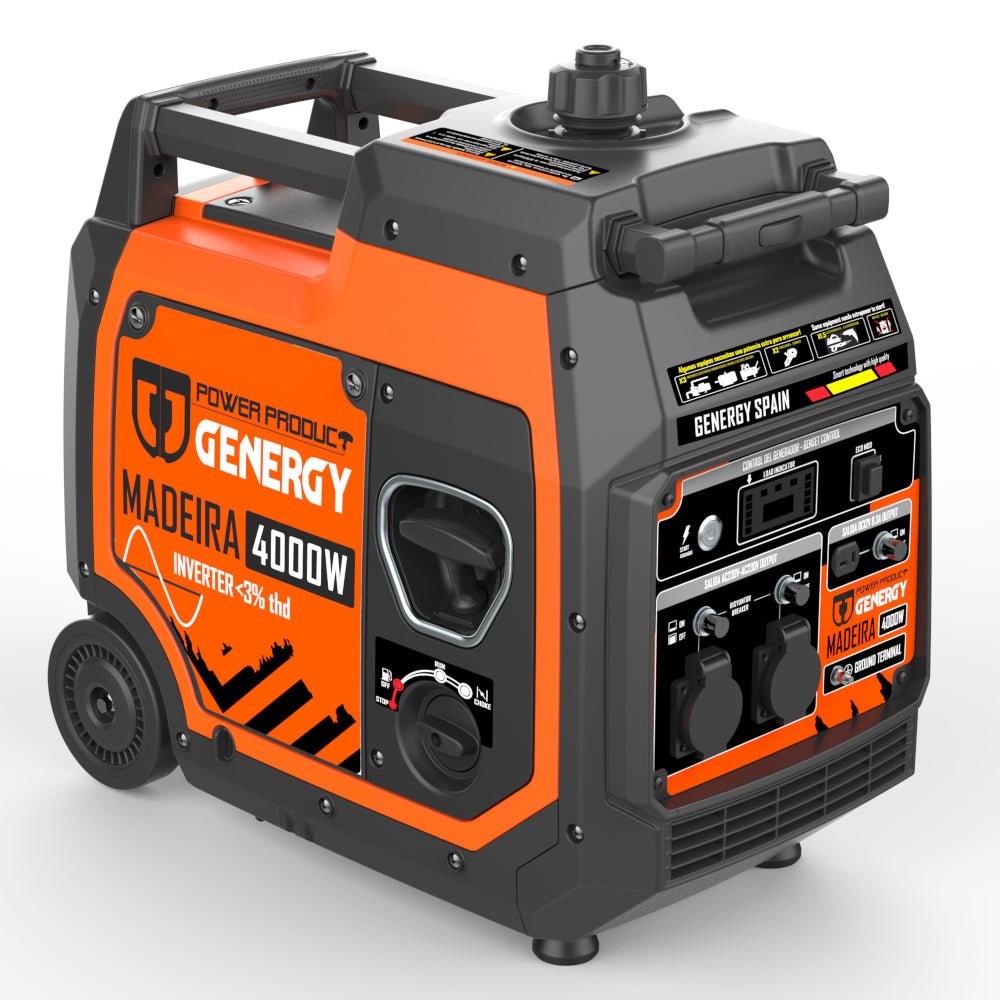 Genergy Madeira 4000 W – Groupe électrogène Inverter (démarrage électrique) - MK SELLER EU
