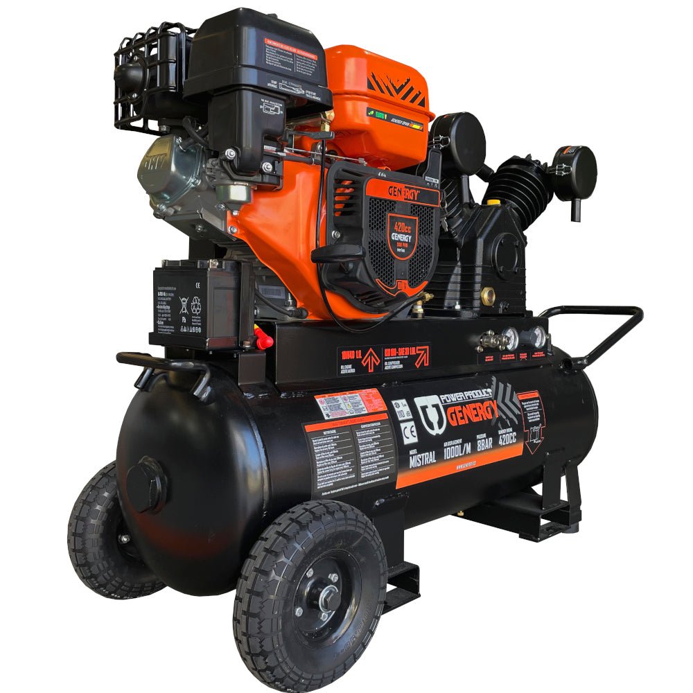 Genergy Mistral 1000 L/min – Compresseur d'air thermique (démarrage électrique) - MK SELLER EU