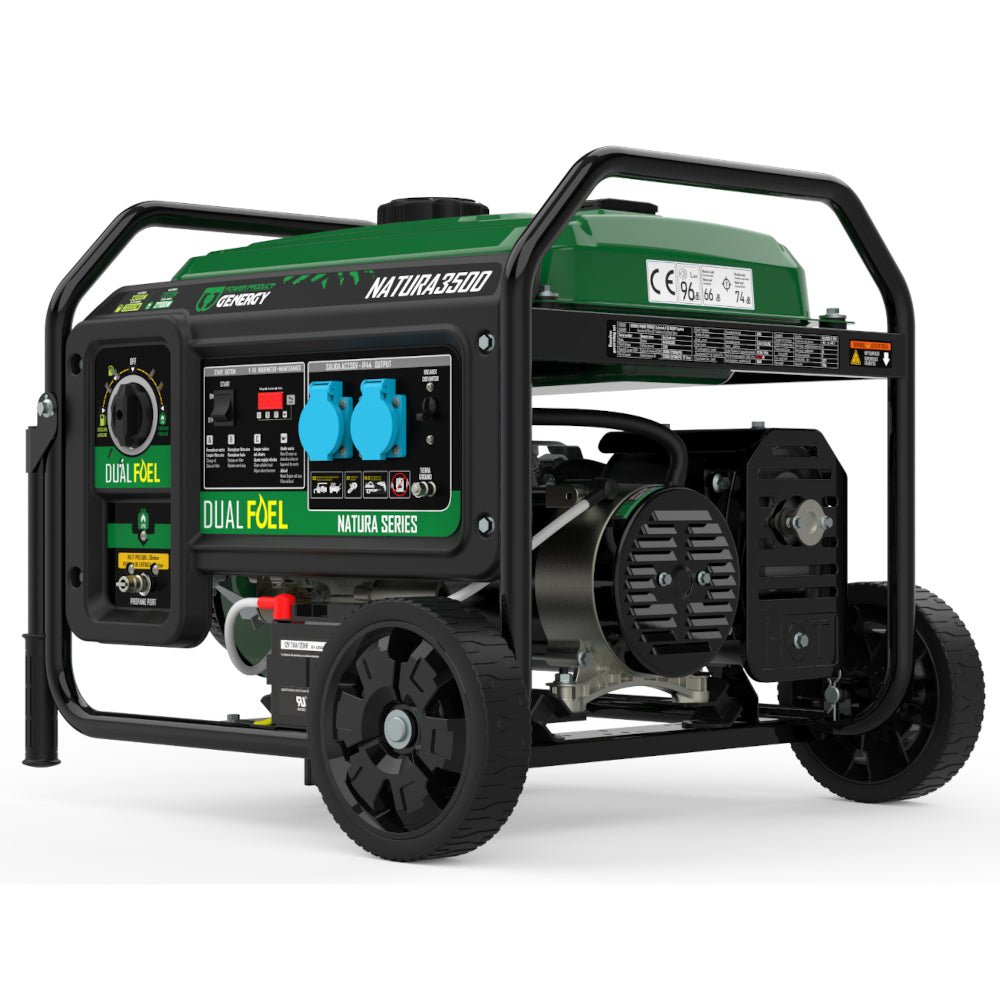 Genergy Natura 3500 3300 W – Groupe électrogène bi - carburant (démarrage électrique) - MK SELLER EU