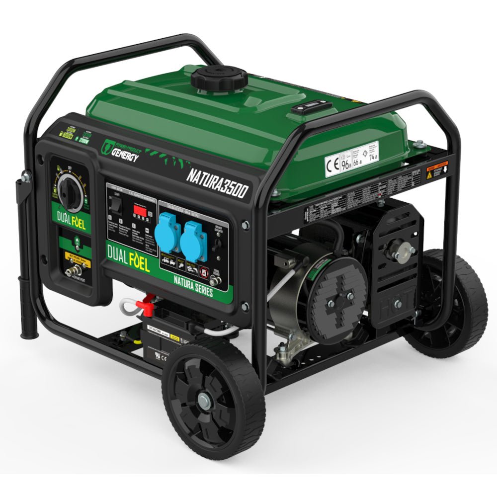 Genergy Natura 3500 3300 W – Groupe électrogène bi - carburant (démarrage électrique) - MK SELLER EU