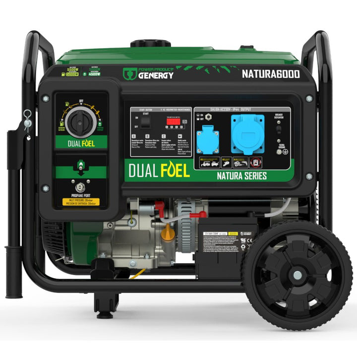 Genergy Natura 6000 5500 W – Groupe électrogène bi - carburant (démarrage électrique) - MK SELLER EU