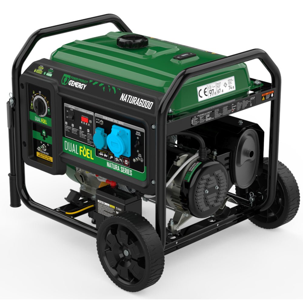 Genergy Natura 6000 5500 W – Groupe électrogène bi - carburant (démarrage électrique) - MK SELLER EU