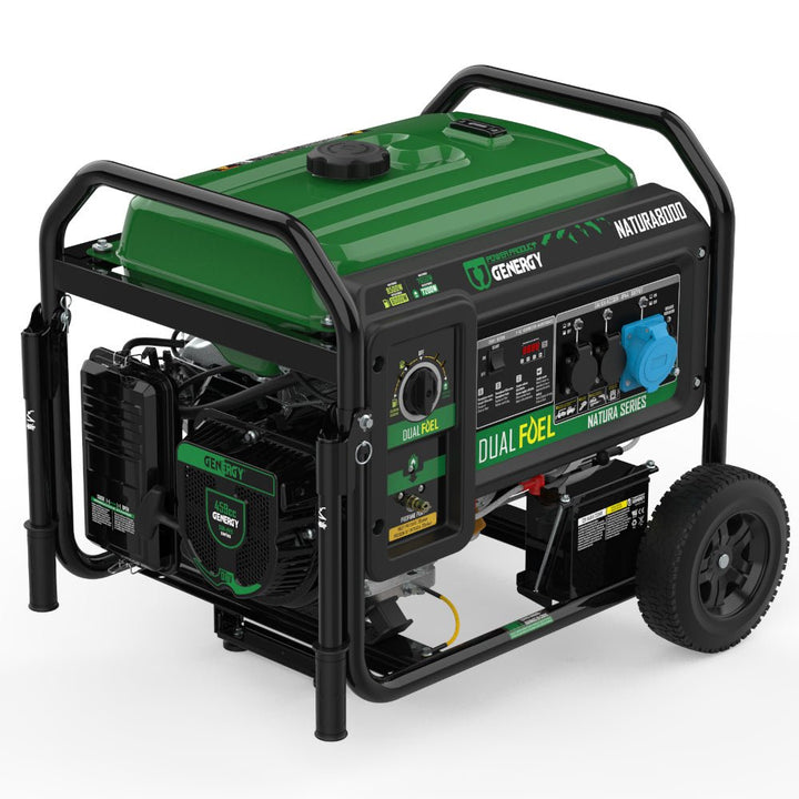 Genergy Natura 8000 8500 W – Groupe électrogène bi - carburant (démarrage électrique) - MK SELLER EU
