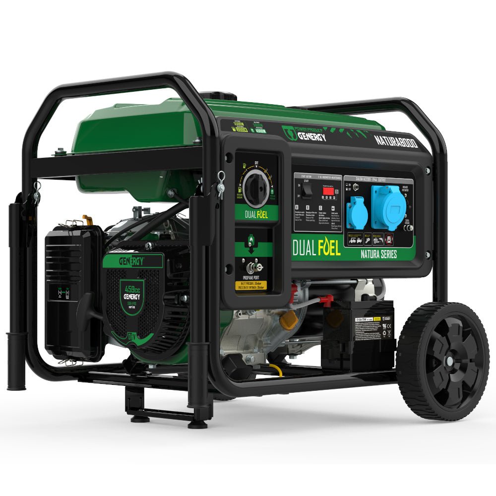 Genergy Natura 8000 8500 W – Groupe électrogène bi - carburant (démarrage électrique) - MK SELLER EU