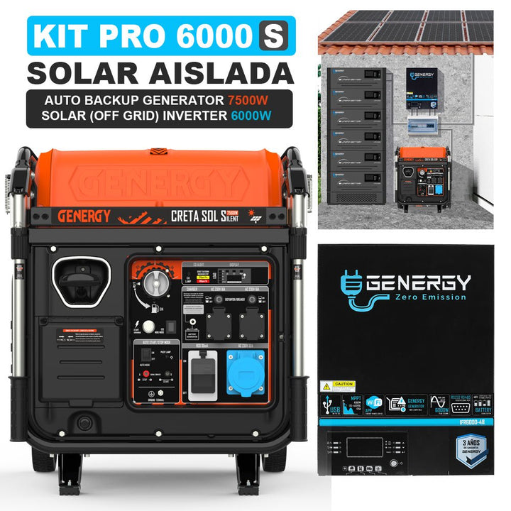 Genergy Pro 6000S Silent – Kit solaire hybride - MK SELLER EU