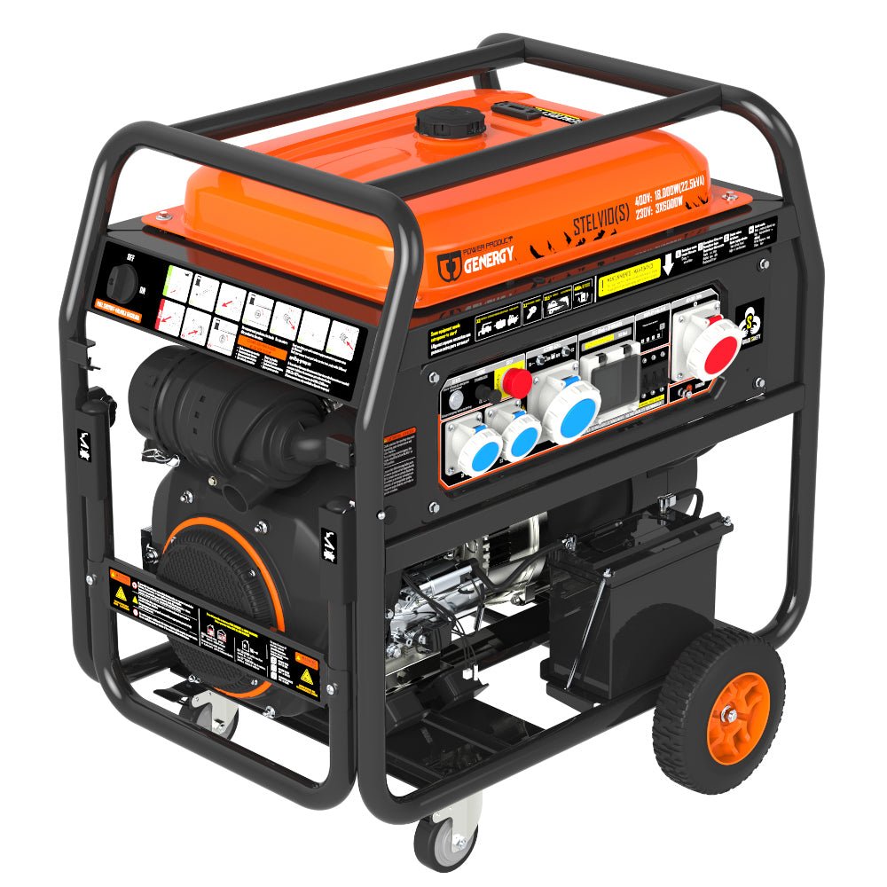 Genergy Stelvio - S 18000 W – Groupe électrogène triphasé - MK SELLER EU