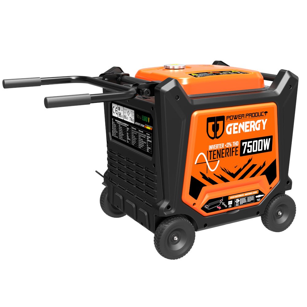 Genergy Tenerife II RC 7500 W – Groupe électrogène Inverter (démarrage électrique + télécommande) - MK SELLER EU