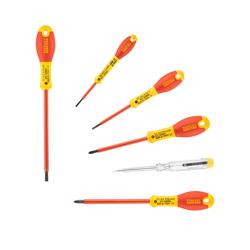 Jeu 6 tournevis isolés 1000V Électricien Phillips Testeur FATMAX - Stanley - MK SELLER EU