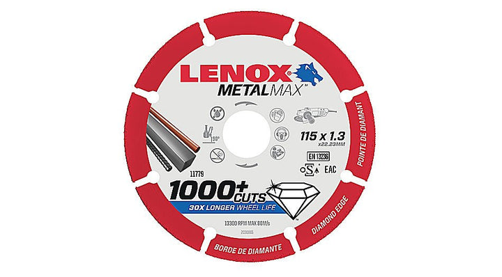 LENOX 2030943 Disque MétalMax 300 x 3,8 mm - avec anneau réducteur de 20 mm - MK SELLER EU