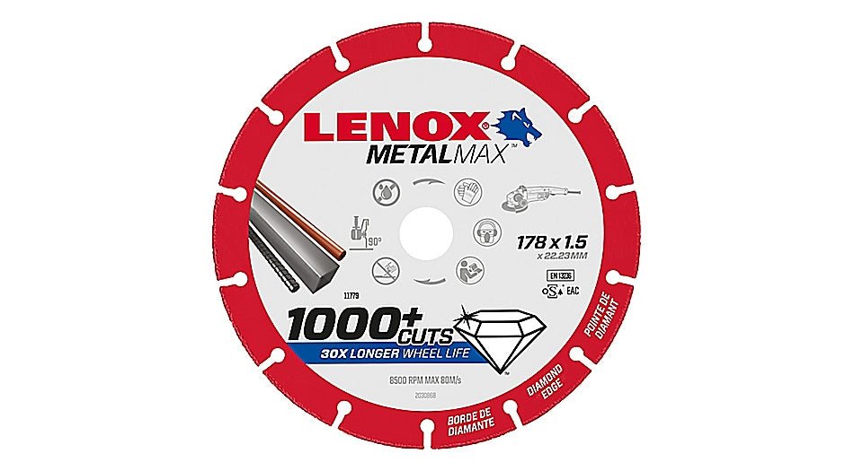 LENOX 2030944 Disque MétalMax 357 x 3,8 mm - avec anneau réducteur de 20 mm - MK SELLER EU