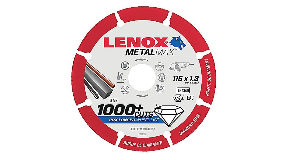 LENOX 2030944 Disque MétalMax 357 x 3,8 mm - avec anneau réducteur de 20 mm - MK SELLER EU