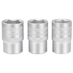 Stanley Jeu de Douilles 1/2" 6 pans 17 - 18 - 19 mm FATMAX - 3 pièces - MK SELLER EU