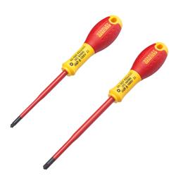 Stanley Tournevis Borniers Isolés 1000 V PZ1 x 100 mm et PZ2 x 125 mm FATMAX - MK SELLER EU